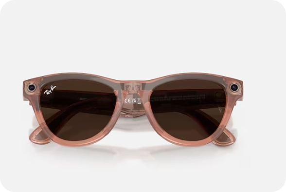 Очки Ray Ban Stories 2-ого поколения Skyler (Shiny Peach/Clear/Brown Transitions) Очки Ray Ban Stories 2-ого поколения Skyler (Shiny Peach/Clear/Brown Transitions)